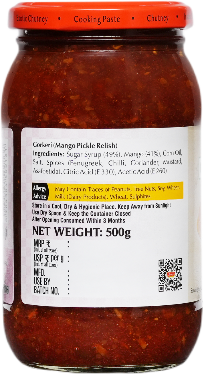 Swad Pickle Gorkeri 550g