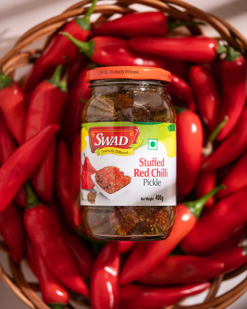 SWAD Stuffed Red Chilli Pickle 450g