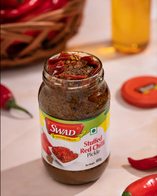 SWAD Stuffed Red Chilli Pickle 450g