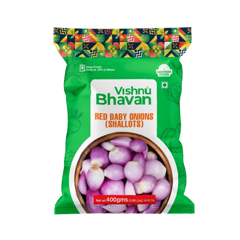 Frozen Red Baby onions 400g (Vishnu Bhavan)