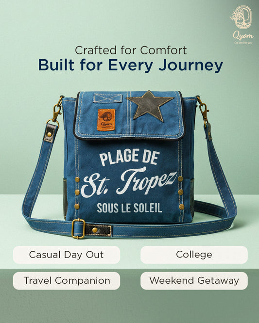 Qyom Bag Blue - Vintage Side Bag