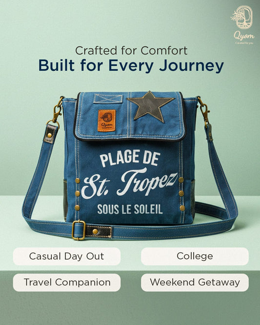 Qyom Bag Blue - Vintage Side Bag