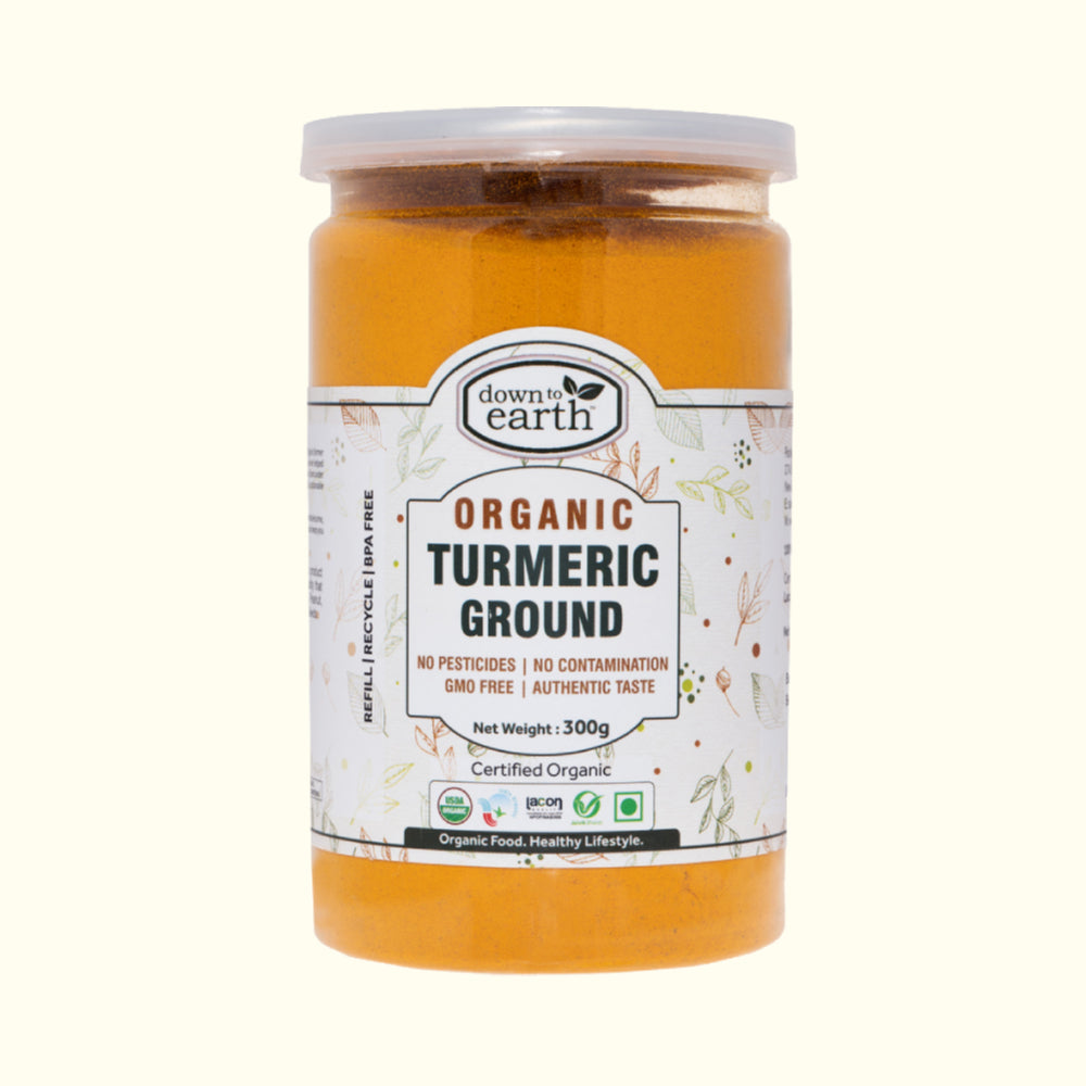 Organic Turmeric Ground 280g (Down To Earth)