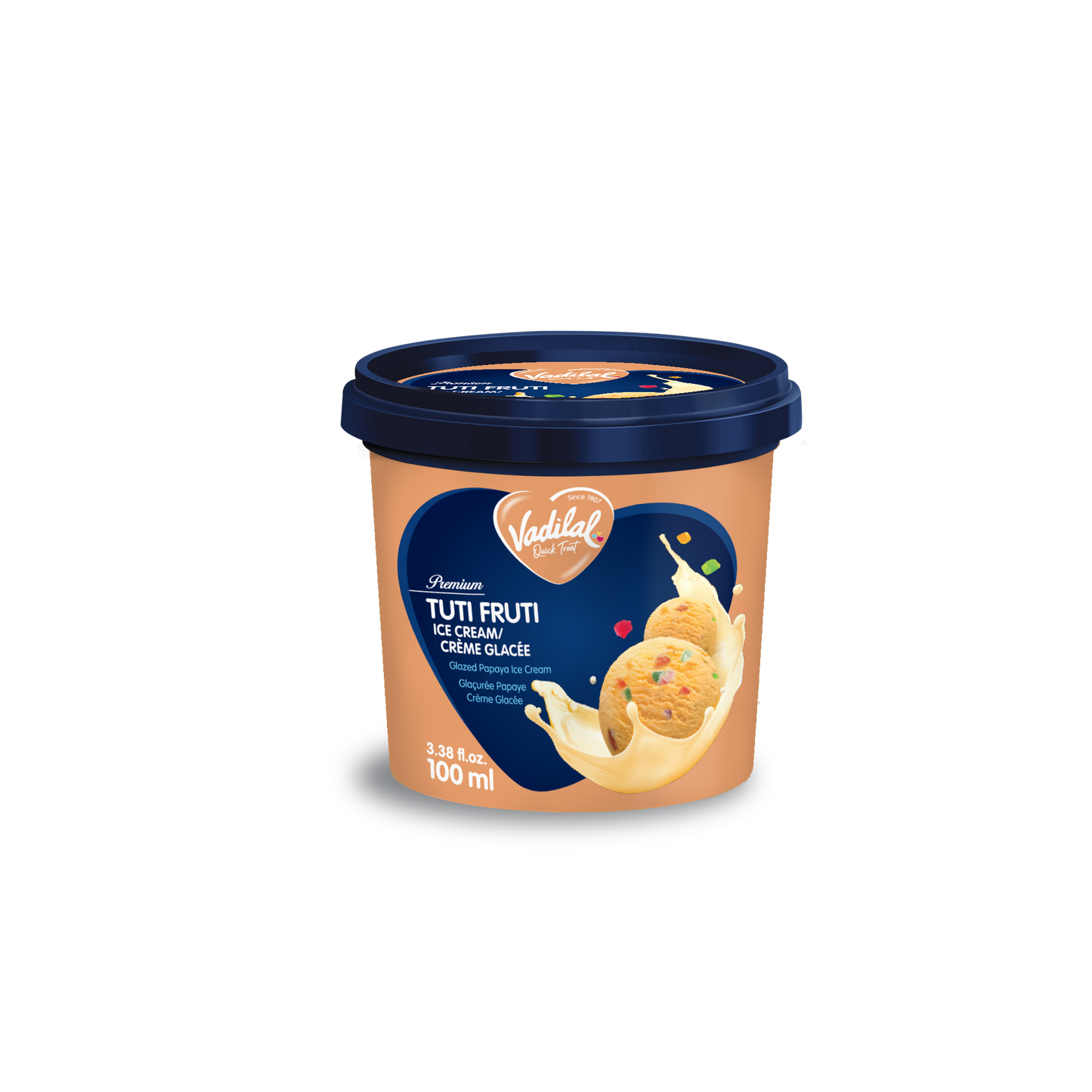 Vadilal Tutti Frutti Ice Cream 100ml Tub
