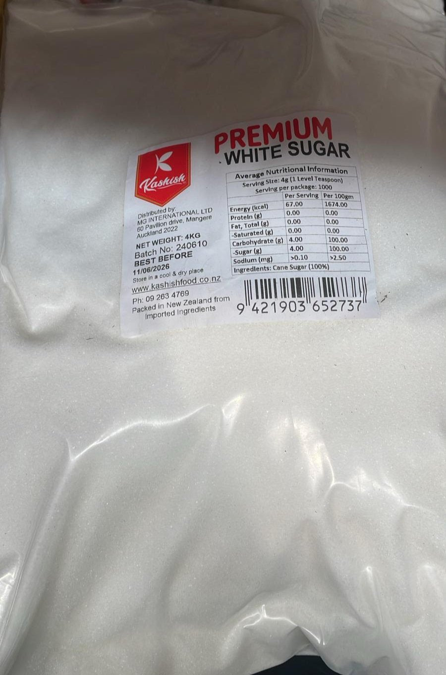 Kashish White Sugar 4kg