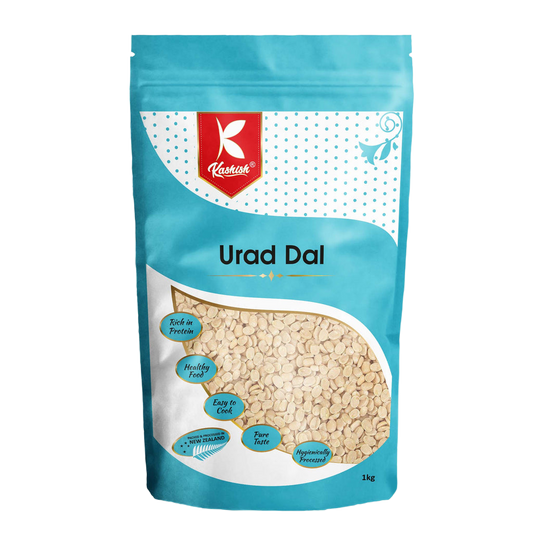 Urad Dal 1kg (Black Split Lentils Without Skin) (Kashish)