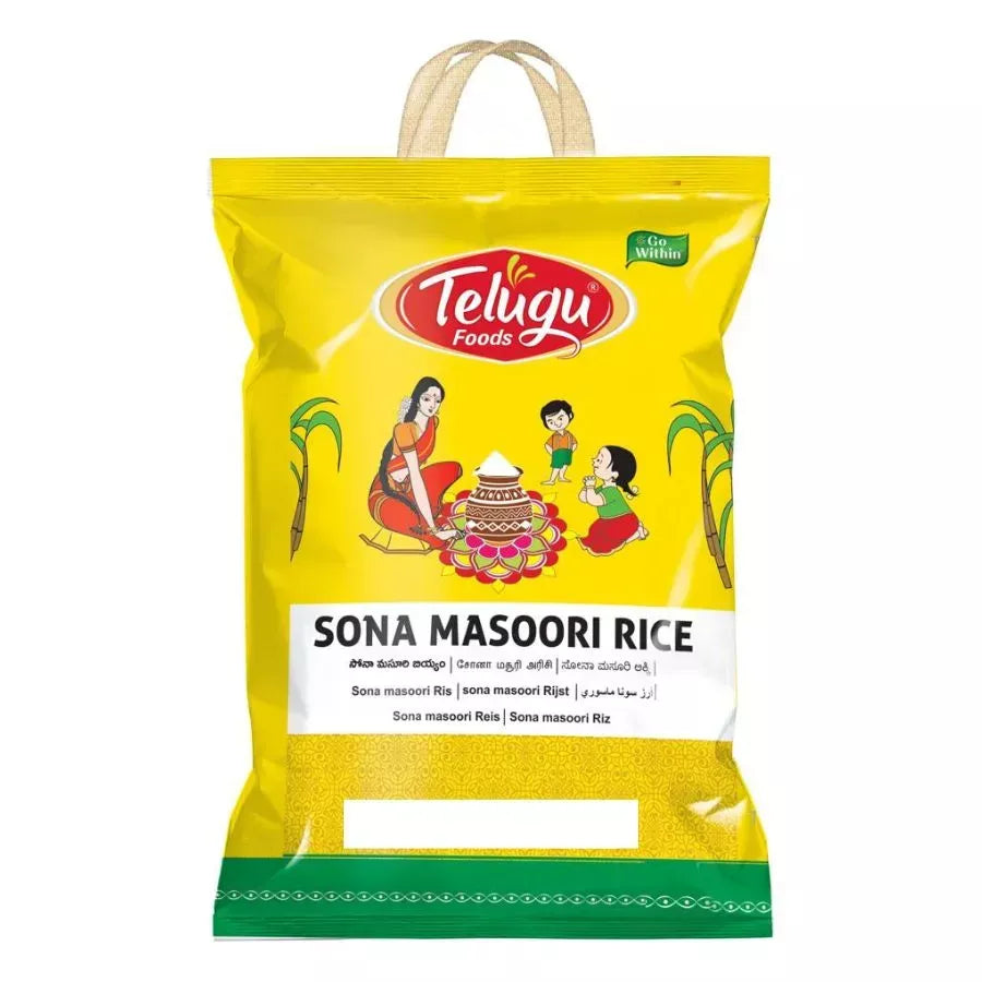 Sona Masoori Rice 20Kg (Telugu Foods)