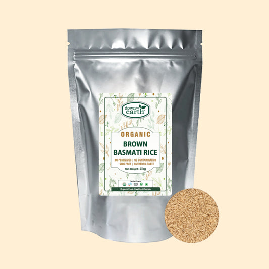 Organic Brown Basmati Rice 3Kg (Down To Earth)