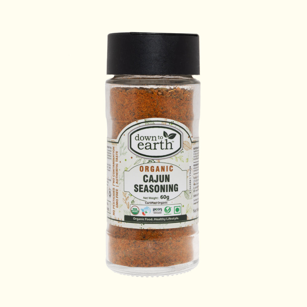 Organic Cajun Seasoning 60g (Down To Earth)