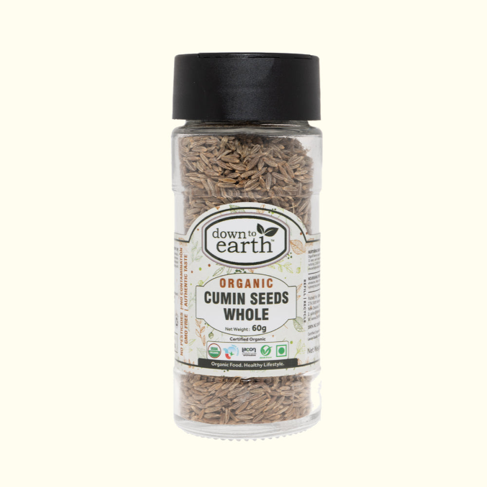 Organic Cumin Seeds Whole 60g (Down To Earth)