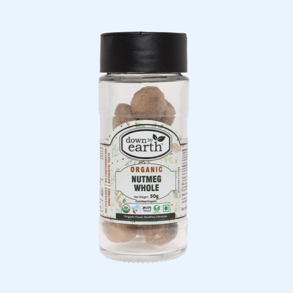Down To Earth Organic Nutmeg Whole 50g