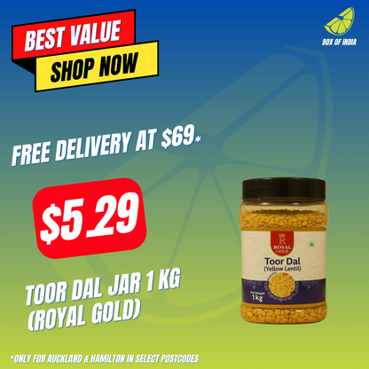 Toor Dal Jar 1 Kg (Royal Gold)