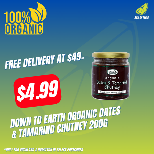 Organic Dates & Tamarind Chutney 200g (Down To Earth)