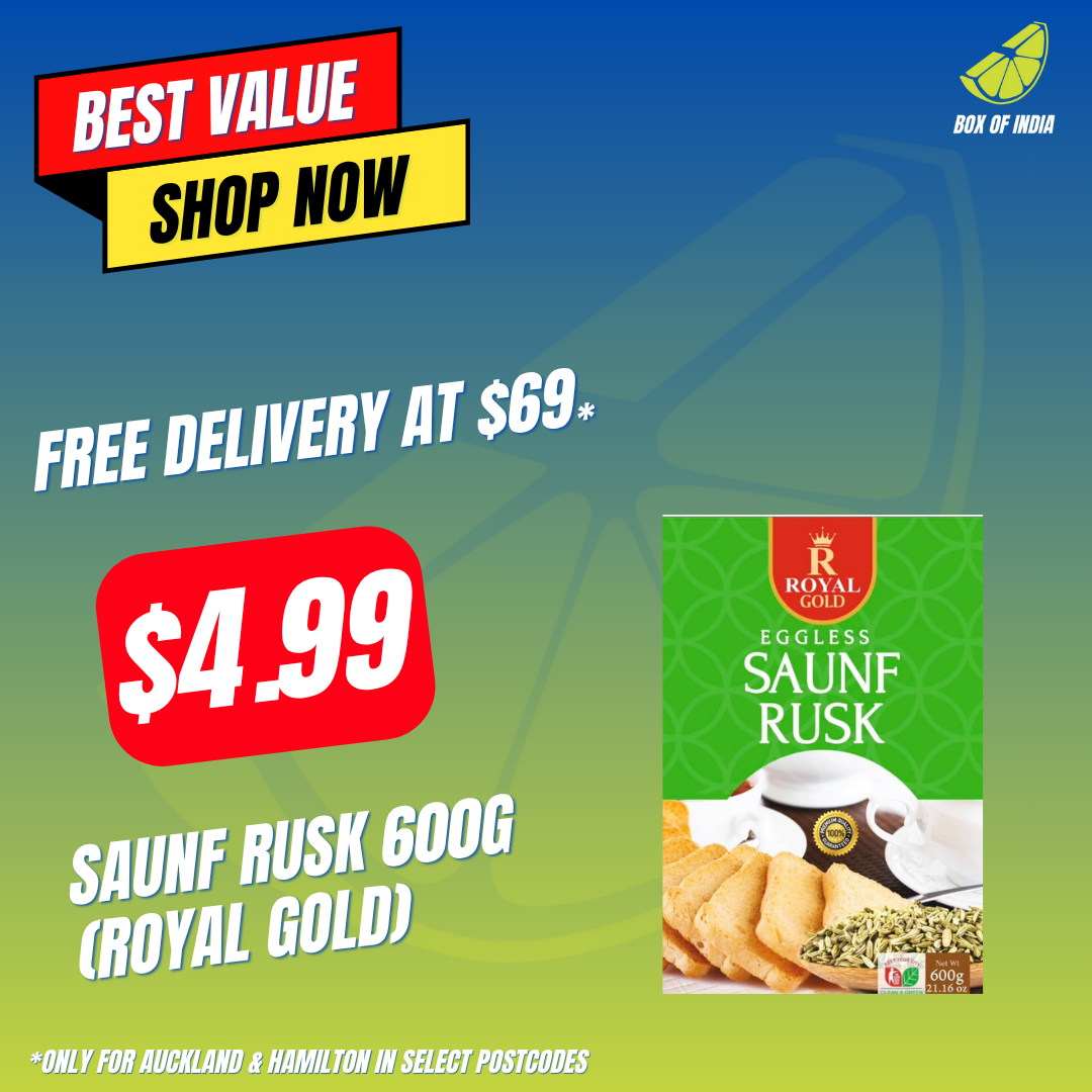 Saunf Rusk 600g (Royal Gold)