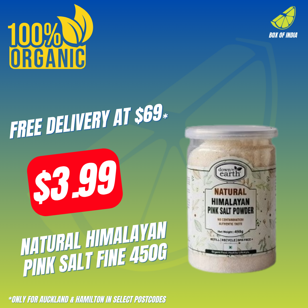 Natural Himalayan Pink Salt Fine 450g (Down To Earth)