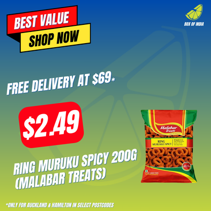 Ring Muruku Spicy 200g (Malabar Treats)