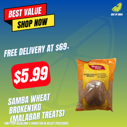 Samba Wheat Broken1Kg (Malabar Treats)