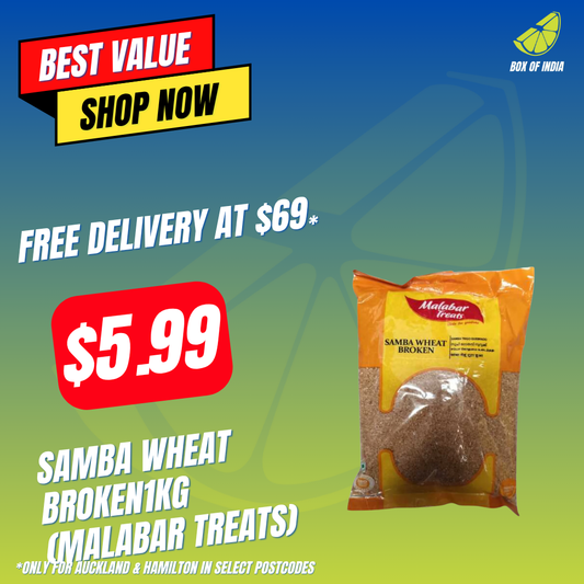 Samba Wheat Broken1Kg (Malabar Treats)