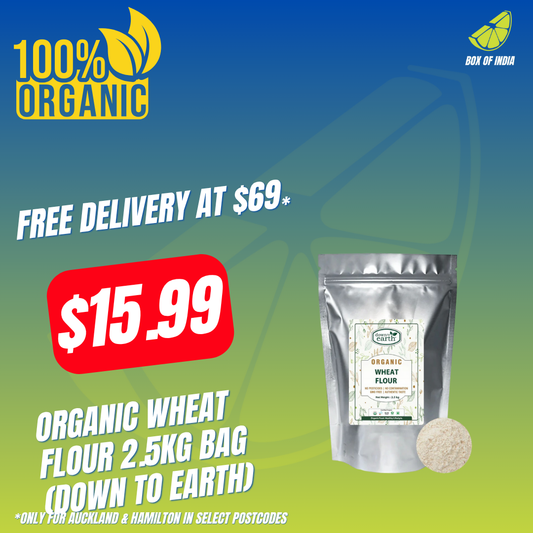 Organic Wheat Flour 2.5kg Bag (Down To Earth)