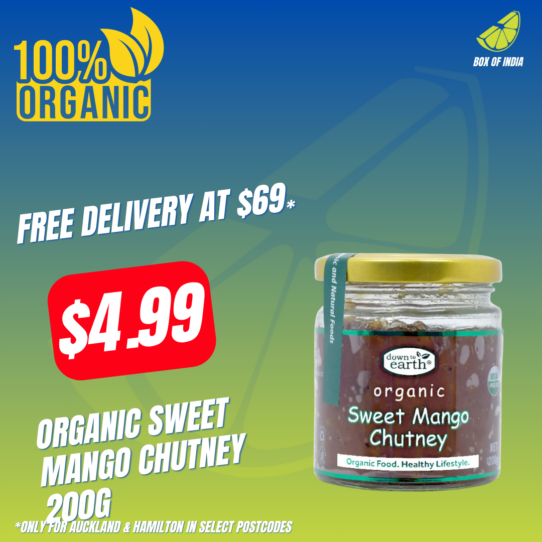 Organic Sweet Mango Chutney 200g (Down To Earth)