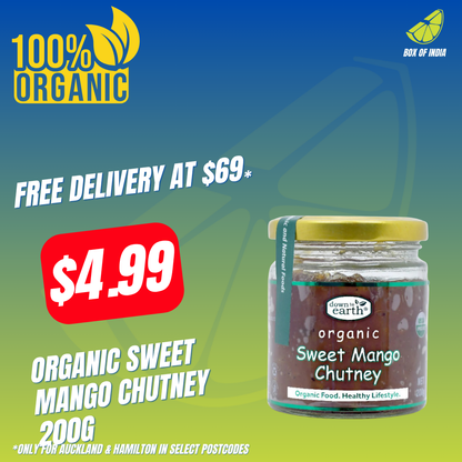 Organic Sweet Mango Chutney 200g (Down To Earth)