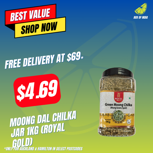 Moong Dal Chilka Jar 1Kg (Royal Gold)