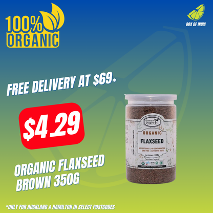 Organic Flaxseed Brown 350g (Down To Earth)