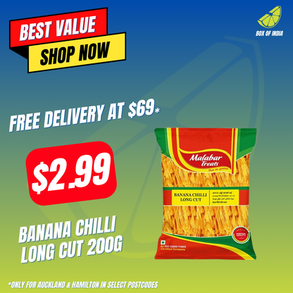 Banana Chilli Long Cut 200g (Malabar Treats)
