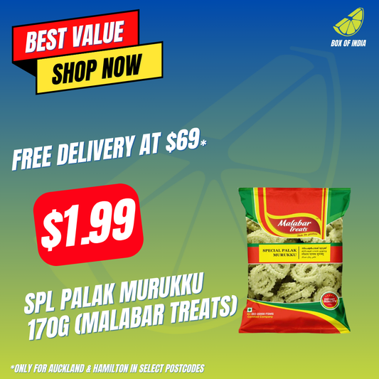 Spl Palak Murukku 170g (Malabar Treats)