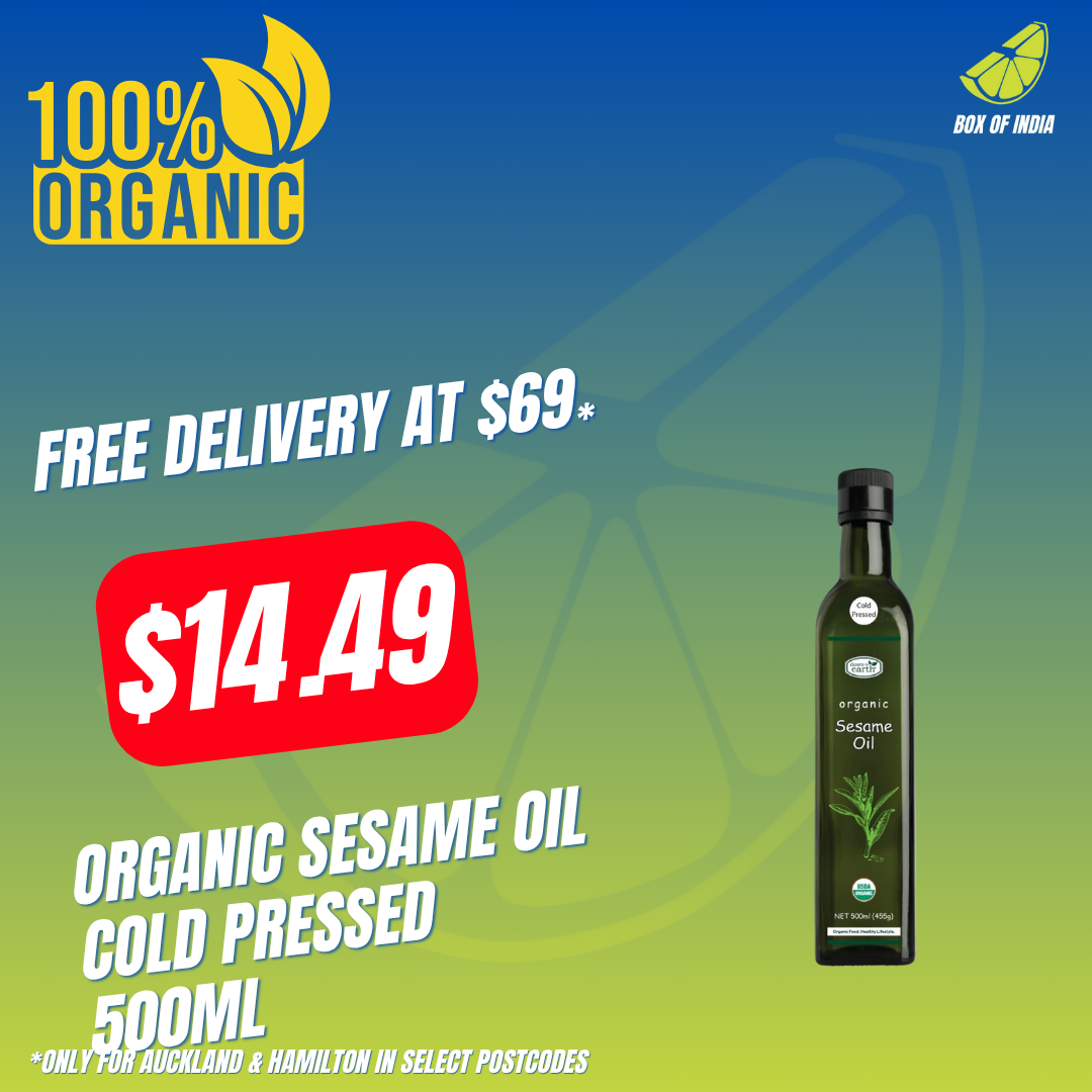 Organic Sesame Oil Cold Pressed 500ml (Down To Earth)