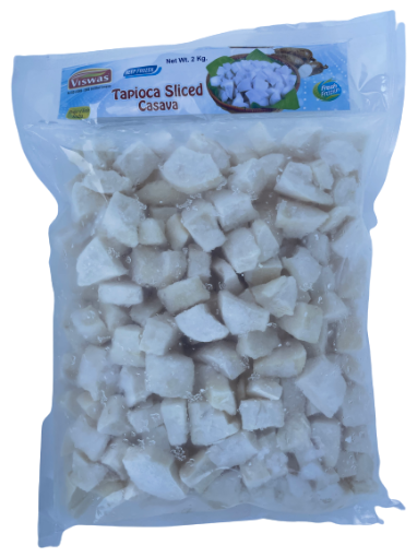Frozen Tapioca Sliced 2Kg (Viswas)