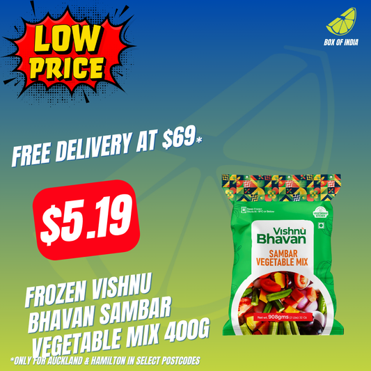 Frozen Sambar Vegetable mix 400g (Vishnu Bhavan)