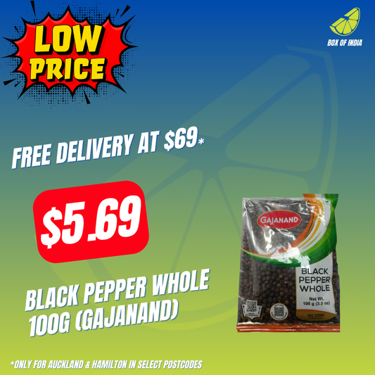 Black Pepper Whole 100g (Gajanand)