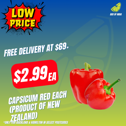 Capsicum Red Each (Product of New Zealand)
