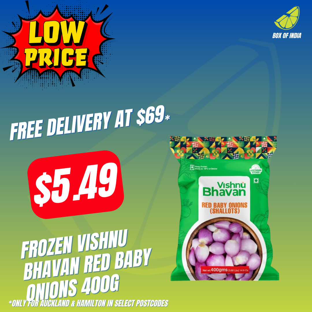 Frozen Red Baby onions 400g (Vishnu Bhavan)