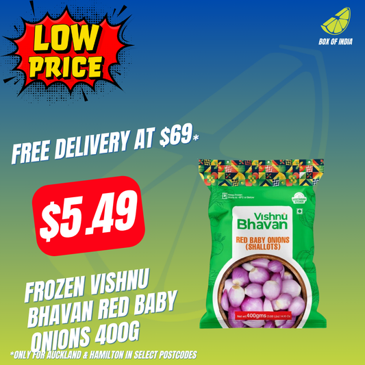 Frozen Red Baby onions 400g (Vishnu Bhavan)