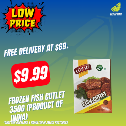 Frozen Fish Cutlet 350g (Product of India)