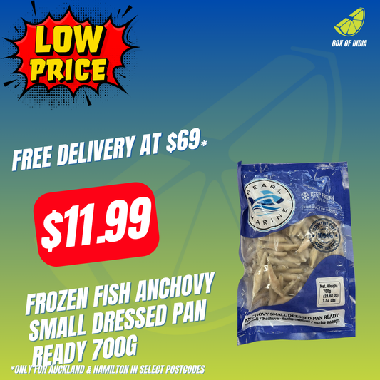 Frozen Fish Anchovy Small Dressed Pan Ready 700g (Product of India)