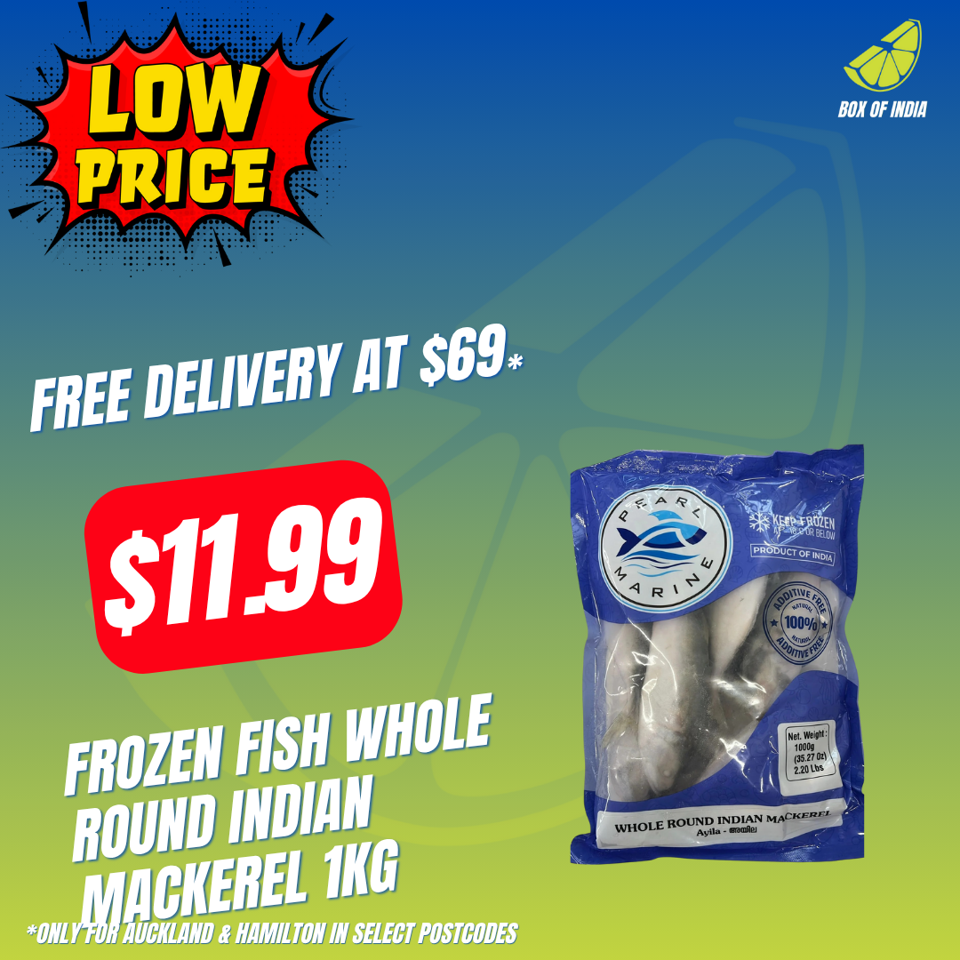 Frozen Fish Whole Round Indian Mackerel 1Kg ( Product of India)