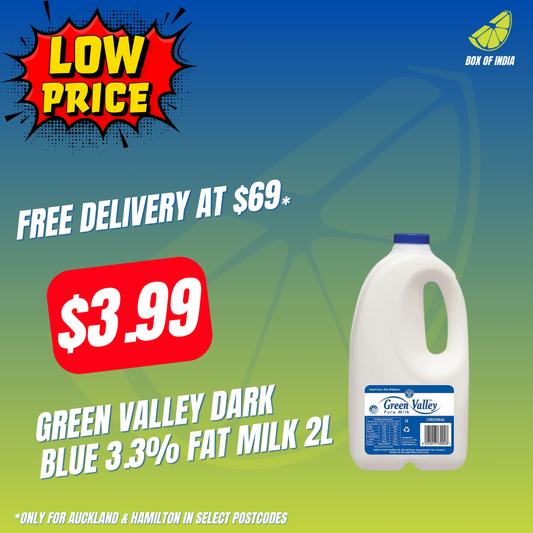 Green Valley Dark Blue 3.3% Fat Milk 2L