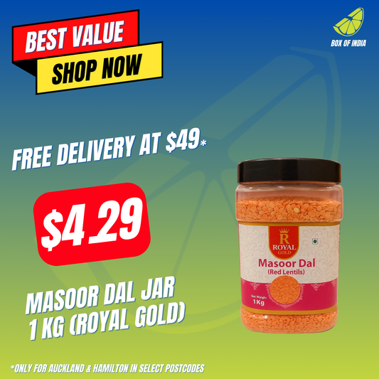 Masoor Dal Jar 1 Kg (Royal Gold)
