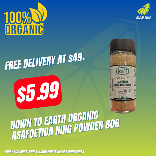 Down To Earth Organic Asafoetida Hing Powder 80g
