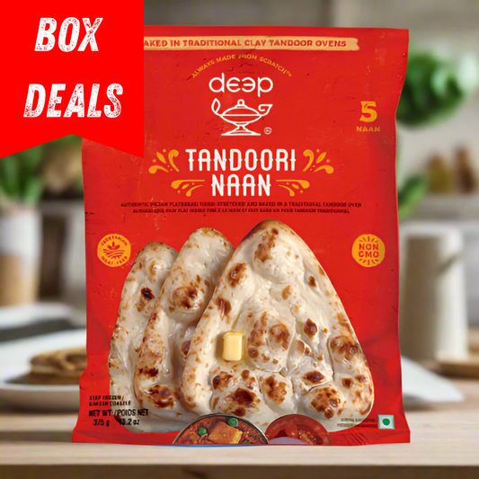 Frozen Tandoori Naan 375g - 5 Naan (Deep)