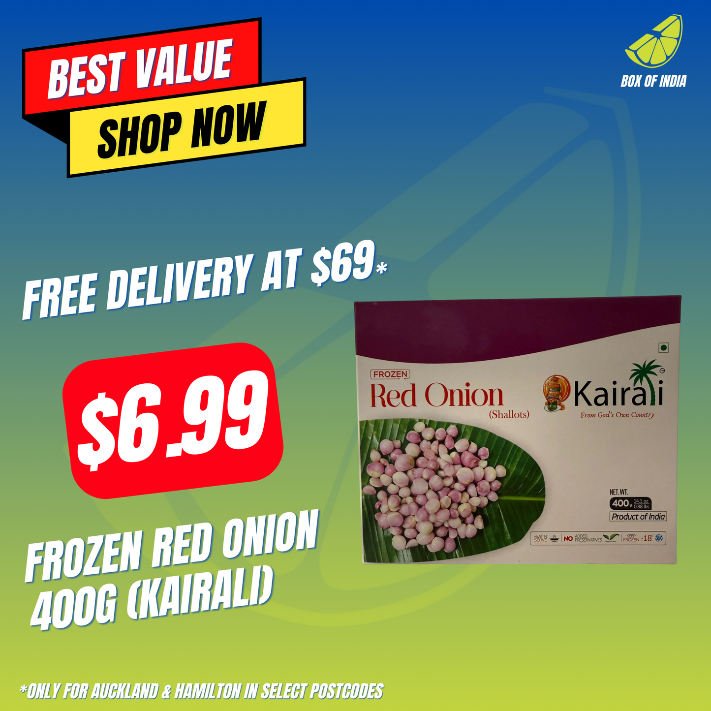 Frozen Red Onion 400g (Kairali)