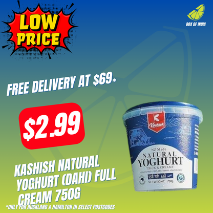 Kashish Natural Yoghurt (Dahi) Full Cream 750g
