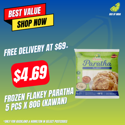 Frozen Flakey Paratha 5 pcs x 80g (Kawan)