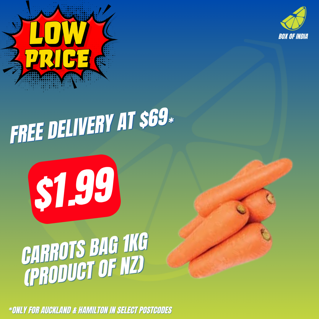 Carrots Bag 1KG (Product of NZ)
