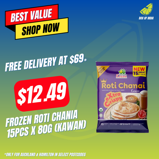 Frozen Roti Chania 15pcs x 80g (Kawan)