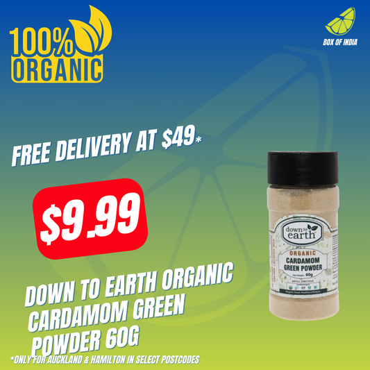 Down To Earth Organic Cardamom Green Powder 60g