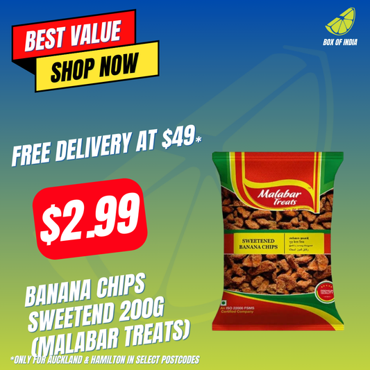 Banana Chips Sweetend 200g (Malabar Treats)